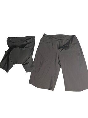 Patagonia Womens Dirt craft Bike Shorts Black Size 6 Padded cycling athletic